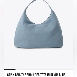 ISO! Gap x BÉIS The Shoulder Tote 
in Denim Blue